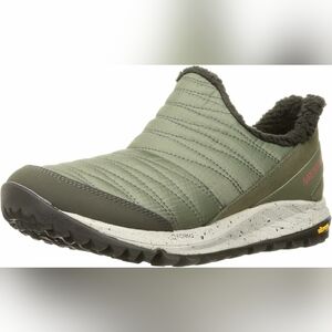 Size 6.5 Womens Green Merrell Antora women's trail walking shoes Warm